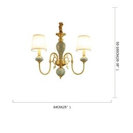 Caracteristică tradițională clasică din alamă, pentru candelabru din metal cu 3 becuri în stil mini