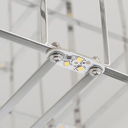 Candelabru modern Lampă din oțel inoxidabil Iluminat la mansardă