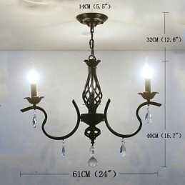 Candelabru de cristal în stil european Candelabru mic Lămpi creative simple