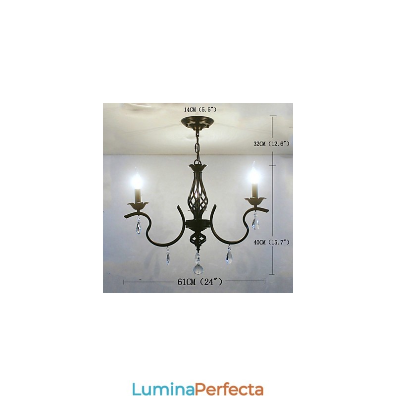 Candelabru de cristal în stil european Candelabru mic Lămpi creative simple