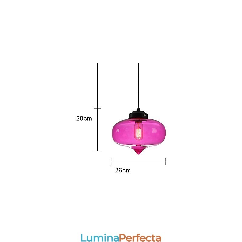 Pandantiv Bubble Design Pictură minimalistă din fier cu 1 lumină