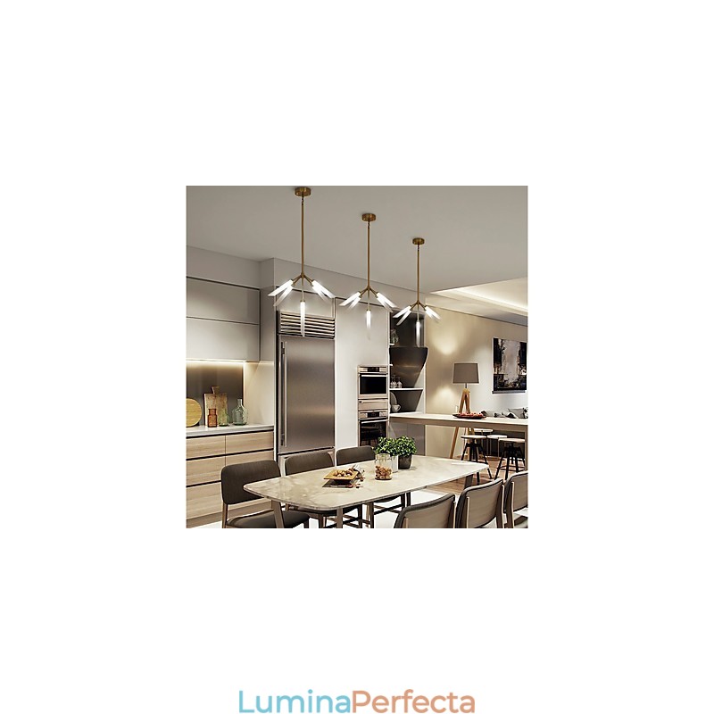 Candelabru modern și personalizat în stil mini cu 5 lumini