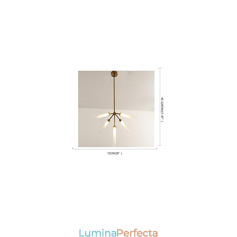 Candelabru modern și personalizat în stil mini cu 5 lumini