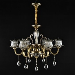 Caracteristică de pictură rustic Lodge pentru designeri Metal Interior Magazine Candelabru cu 2 becuri