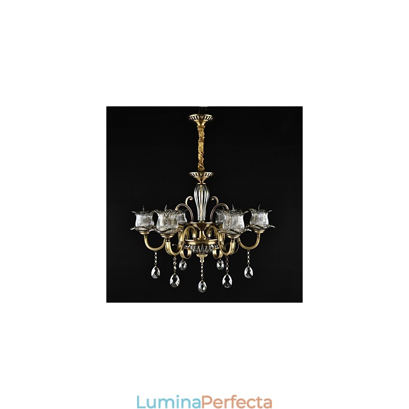 Caracteristică de pictură rustic Lodge pentru designeri Metal Interior Magazine Candelabru cu 2 becuri