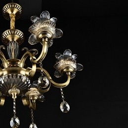 Caracteristică de pictură rustic Lodge pentru designeri Metal Interior Magazine Candelabru cu 2 becuri