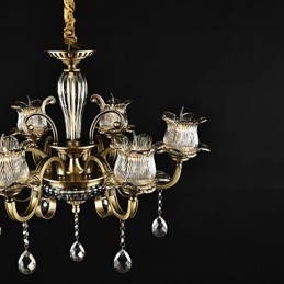 Caracteristică de pictură rustic Lodge pentru designeri Metal Interior Magazine Candelabru cu 2 becuri