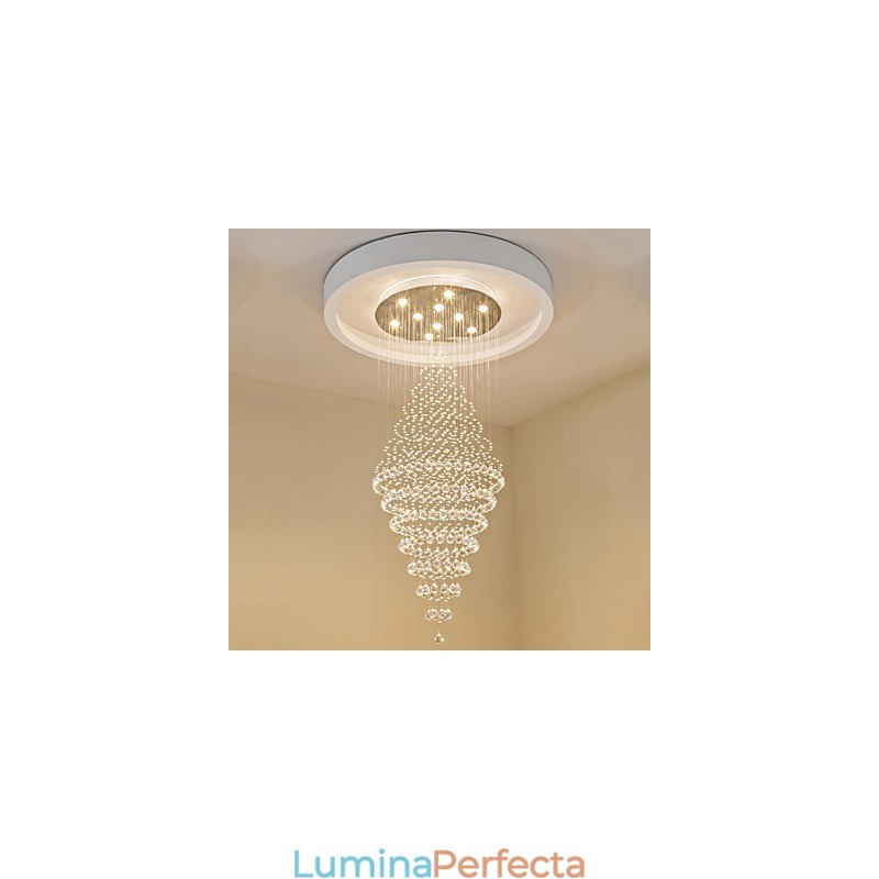 Lumină suspendată de tavan din cristal contemporan Candelabru modern Iluminat suspendat pentru casă Candelabru Lămpi Corpuri