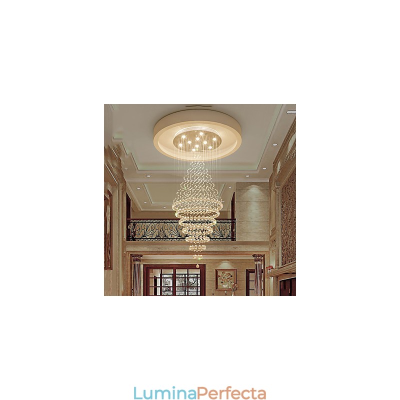 Lumină suspendată de tavan din cristal contemporan Candelabru modern Iluminat suspendat pentru casă Candelabru Lămpi Corpuri