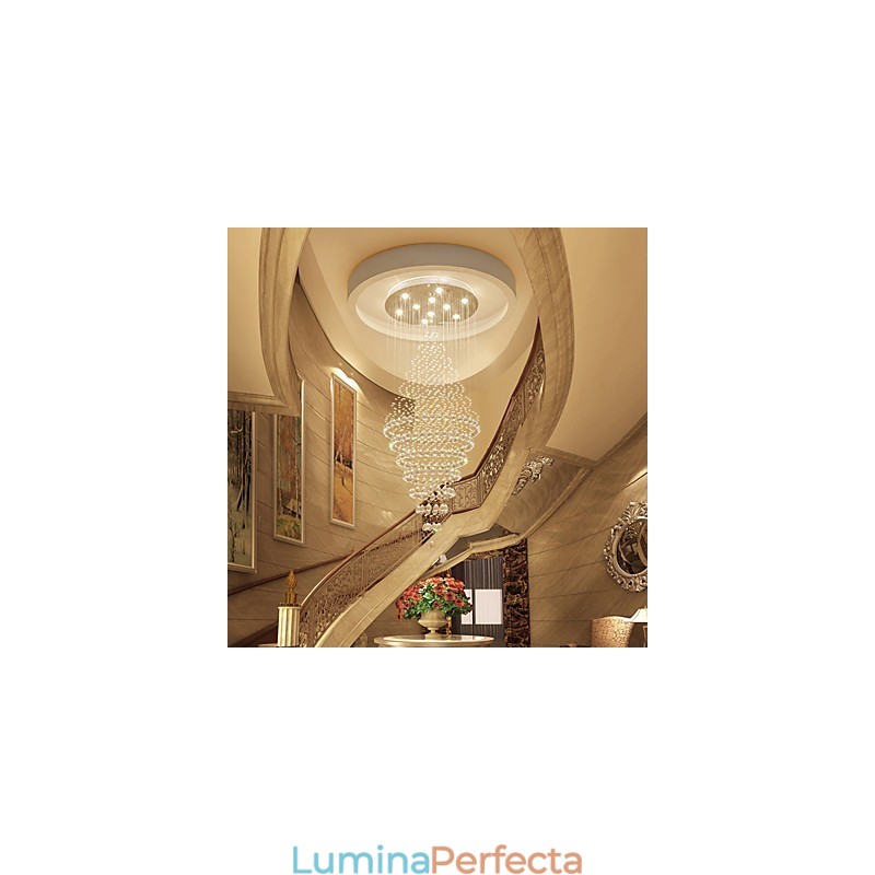 Lumină suspendată de tavan din cristal contemporan Candelabru modern Iluminat suspendat pentru casă Candelabru Lămpi Corpuri