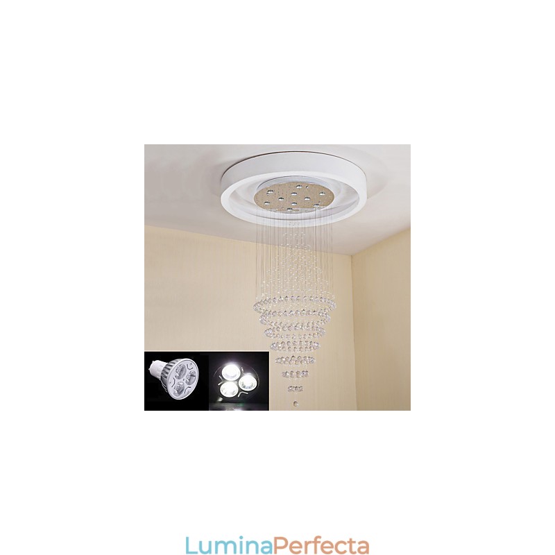 Lumină suspendată de tavan din cristal contemporan Candelabru modern Iluminat suspendat pentru casă Candelabru Lămpi Corpuri