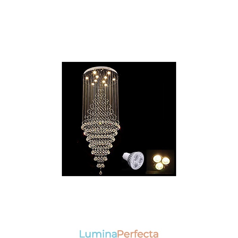 Lumină suspendată de tavan din cristal contemporan Candelabru modern Iluminat suspendat pentru casă Candelabru Lămpi Corpuri