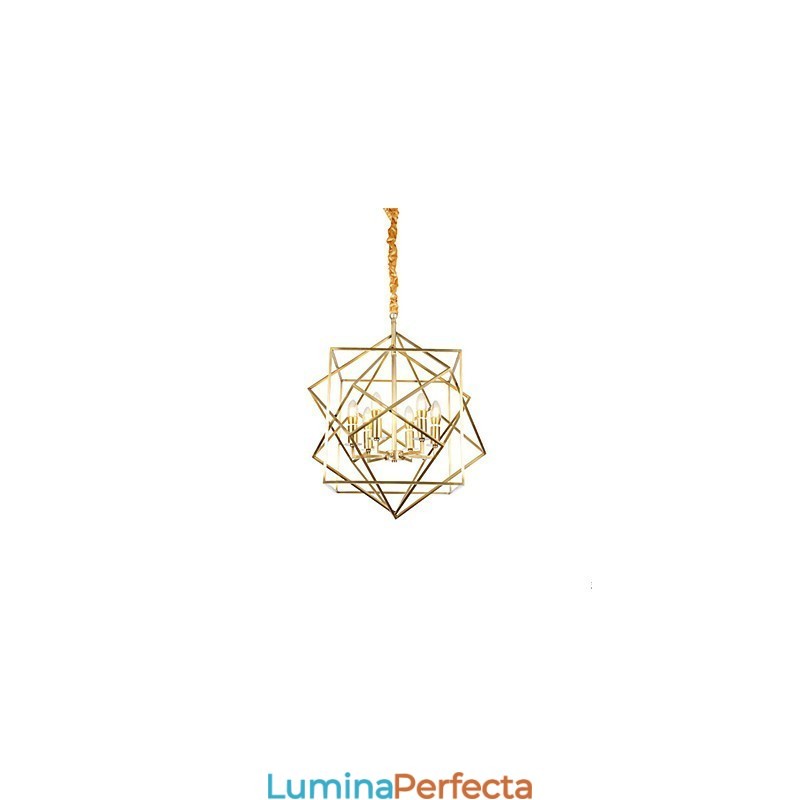 Lantern Brass Feature pentru designeri Candelabru metalic