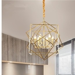 Lantern Brass Feature pentru designeri Candelabru metalic