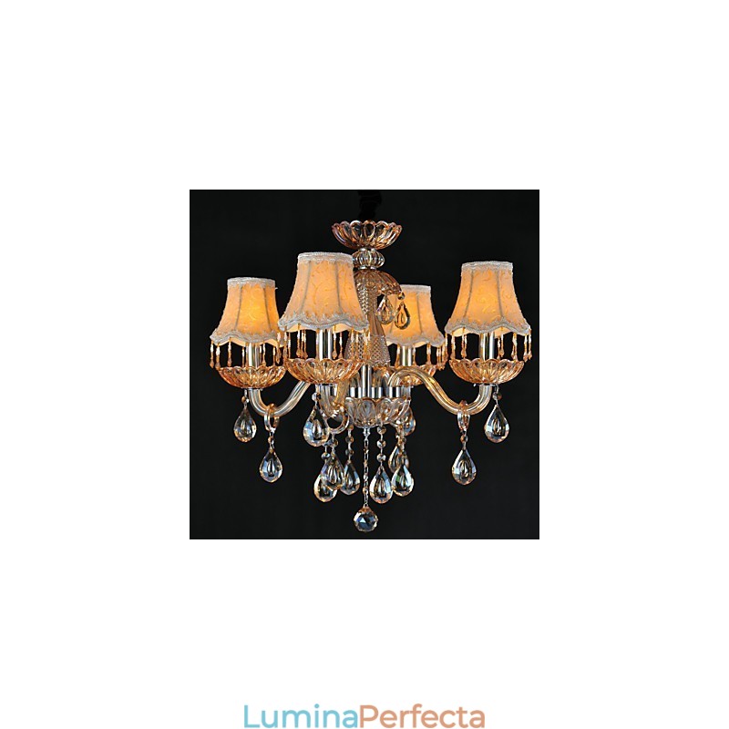 Candelabru Cristal Retro Sticla 4 Lumini