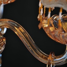 Candelabru Cristal Retro Sticla 4 Lumini