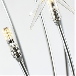 Funcție cromată modernă și contemporană pentru designeri de stil mini Candelabru metalic pentru copii