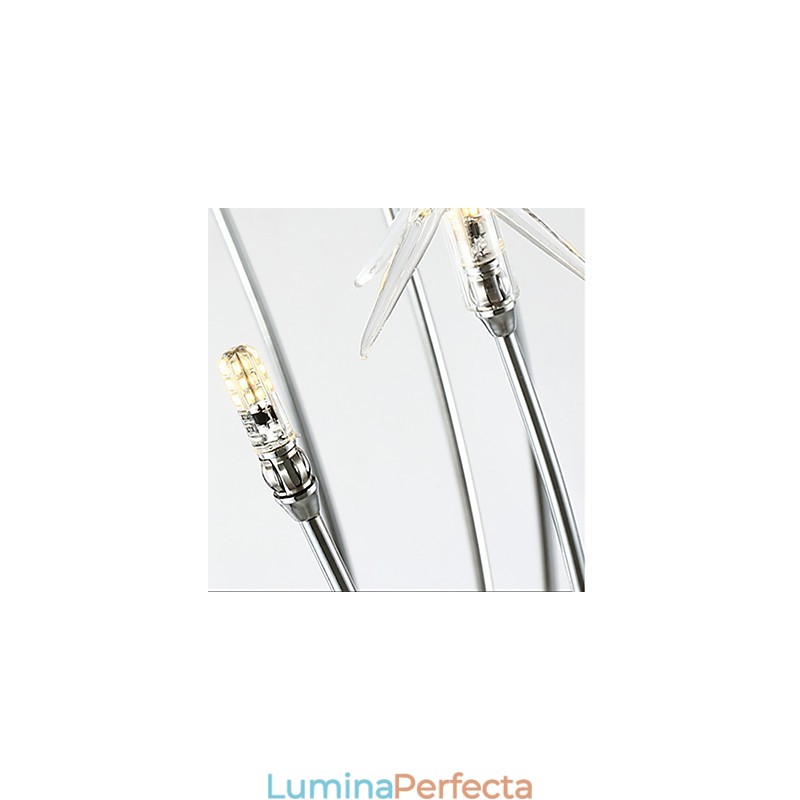Funcție cromată modernă și contemporană pentru designeri de stil mini Candelabru metalic pentru copii