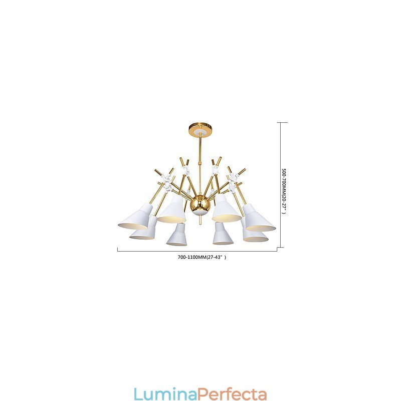Candelabru de artă cu direcție reglabilă personalizat Candelabru N