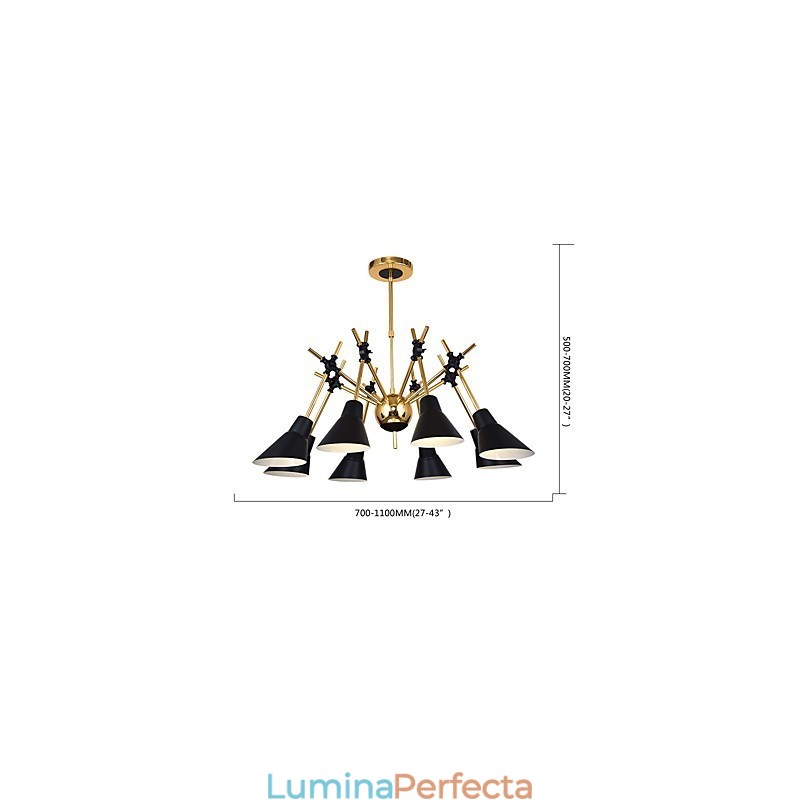 Candelabru de artă cu direcție reglabilă personalizat Candelabru N