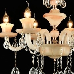 Caracteristică tradițională clasică galvanizată pentru candelabru din metal în stil mini de cristal