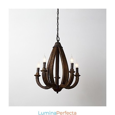 Pictura de epocă Caracteristică Mini Stil Lemn Bambus Candelabru Lampă Decorate Lampă Pictura de epocă Caracteristică Mini Stil Lemn Bambus Candelabru Lampă Decorate Lampă