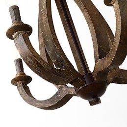 Pictura de epocă Caracteristică Mini Stil Lemn Bambus Candelabru Lampă Decorate Lampă
