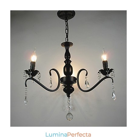 Candelabru De Cristal Lampă De Fier Forjat În Stil European Lămpi Creative De Lumânare Și Lampioane Candelabru De Cristal Lampă De Fier Forjat În Stil European Lămpi Creative De Lumânare Și Lampioane