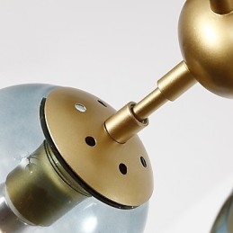 Twenty_one Light Post Modern Europe Style Modo Metal Glass Pendant Lamp the Foyer Decorate Industrial Candelabro Lampă