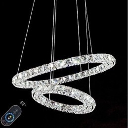 Lumini pentru candelabru de cristal Lampă suspendată pentru interior Lampă de tavan Corpuri de iluminat reglabile cu telecomandă