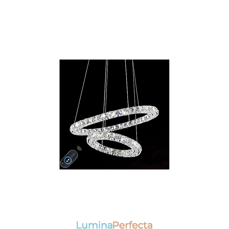 Lumini pentru candelabru de cristal Lampă suspendată pentru interior Lampă de tavan Corpuri de iluminat reglabile cu telecomandă