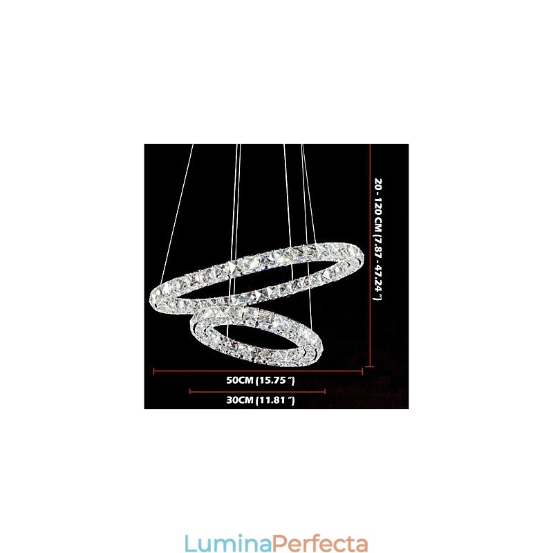 Lumini pentru candelabru de cristal Lampă suspendată pentru interior Lampă de tavan Corpuri de iluminat reglabile cu telecomandă