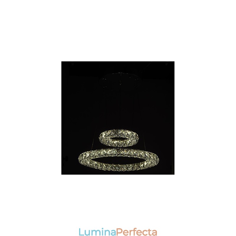 Lumini pentru candelabru de cristal Lampă suspendată pentru interior Lampă de tavan Corpuri de iluminat reglabile cu telecomandă