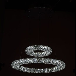 Lumini pentru candelabru de cristal Lampă suspendată pentru interior Lampă de tavan Corpuri de iluminat reglabile cu telecomandă