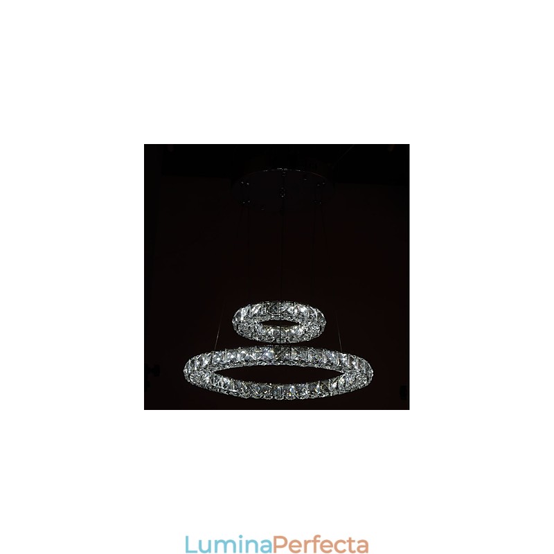 Lumini pentru candelabru de cristal Lampă suspendată pentru interior Lampă de tavan Corpuri de iluminat reglabile cu telecomandă