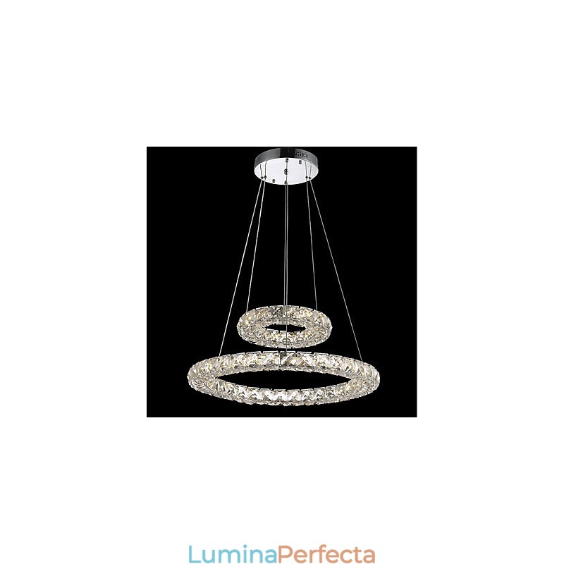 Lumini pentru candelabru de cristal Lampă suspendată pentru interior Lampă de tavan Corpuri de iluminat reglabile cu telecomandă