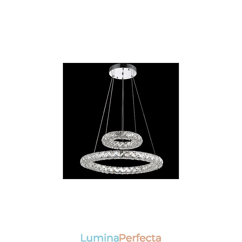 Lumini pentru candelabru de cristal Lampă suspendată pentru interior Lampă de tavan Corpuri de iluminat reglabile cu telecomandă