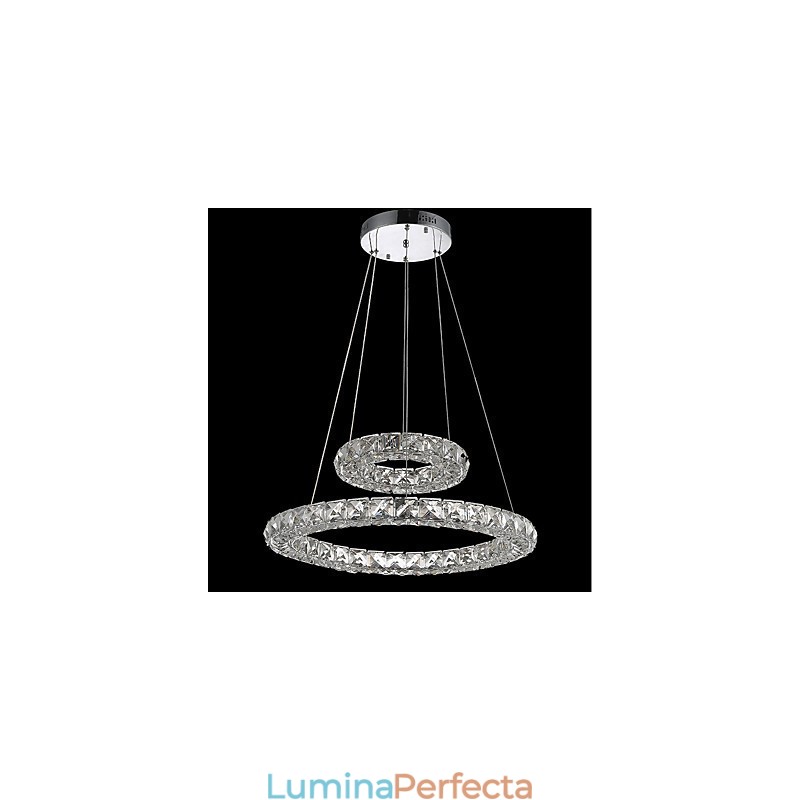 Lumini pentru candelabru de cristal Lampă suspendată pentru interior Lampă de tavan Corpuri de iluminat reglabile cu telecomandă