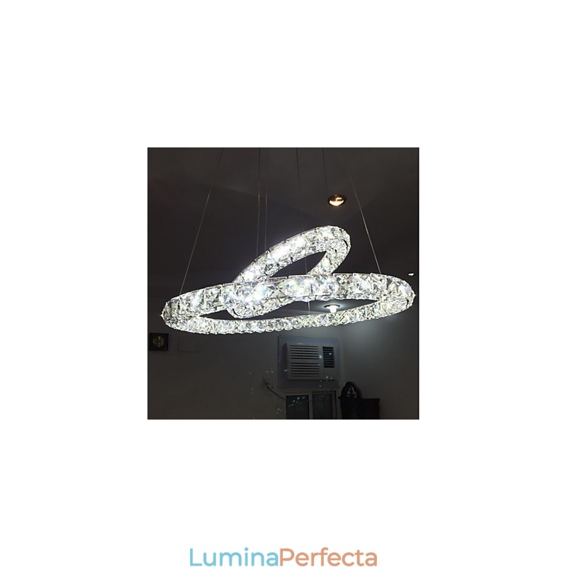 Lumini pentru candelabru de cristal Lampă suspendată pentru interior Lampă de tavan Corpuri de iluminat reglabile cu telecomandă