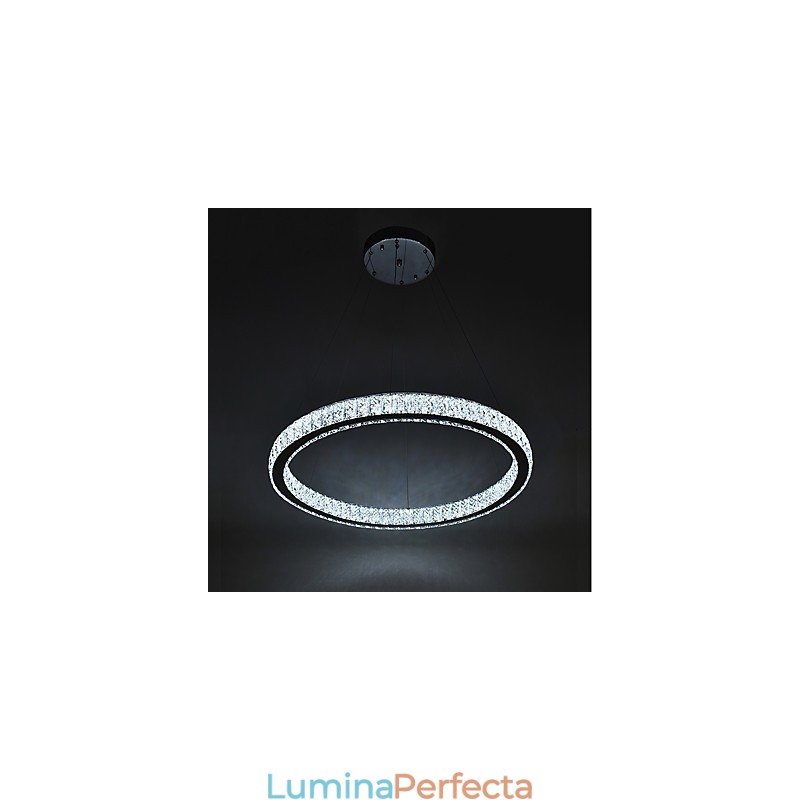 Plafoniera interioară cu inel reglabil pendanta Candelabru modern Iluminat Candelabru Lampă cu telecomandă