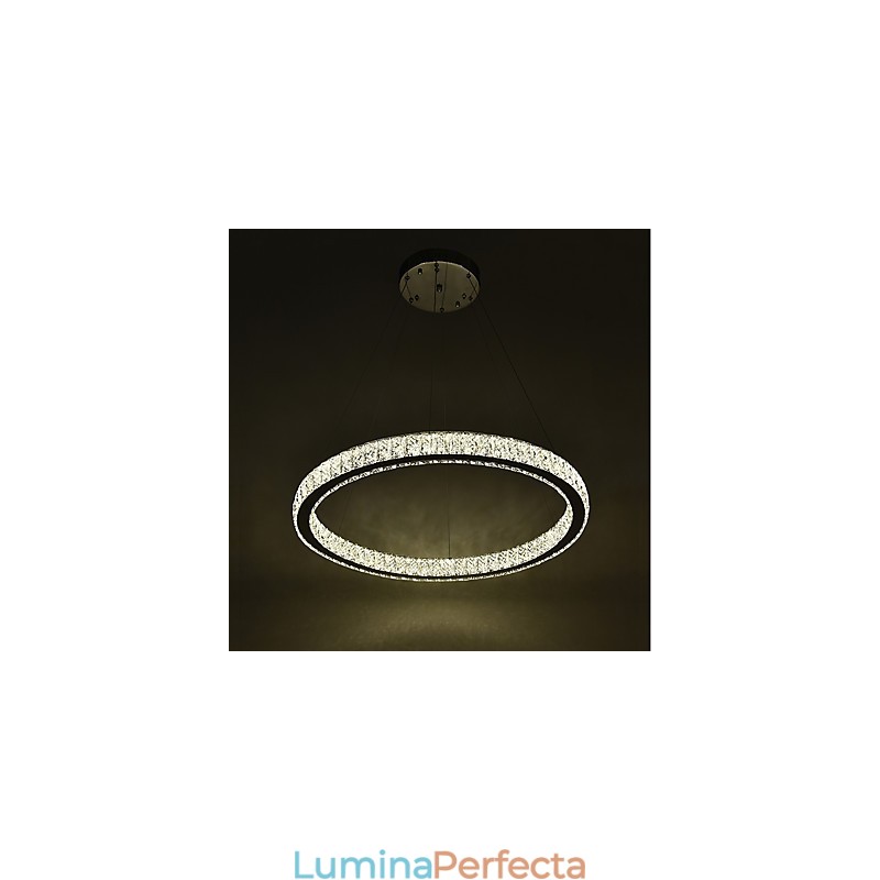 Plafoniera interioară cu inel reglabil pendanta Candelabru modern Iluminat Candelabru Lampă cu telecomandă