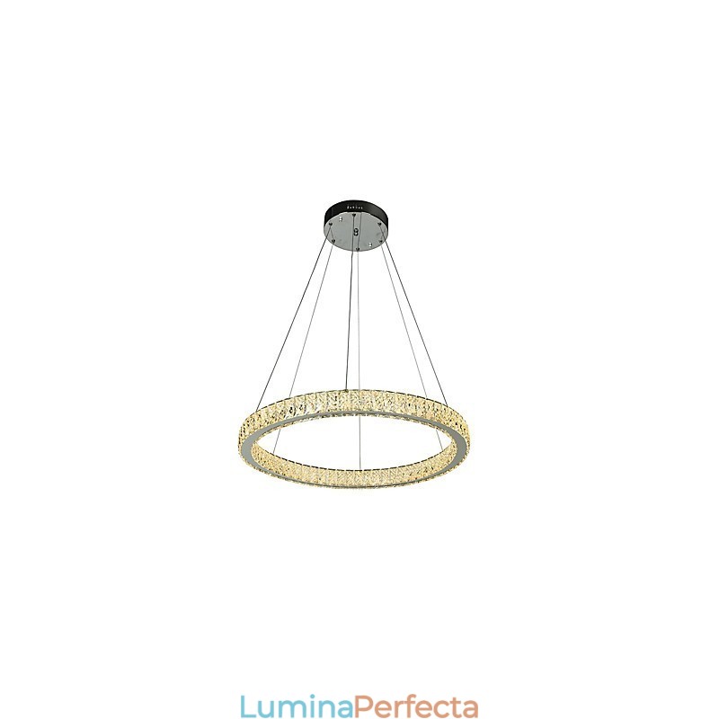 Plafoniera interioară cu inel reglabil pendanta Candelabru modern Iluminat Candelabru Lampă cu telecomandă