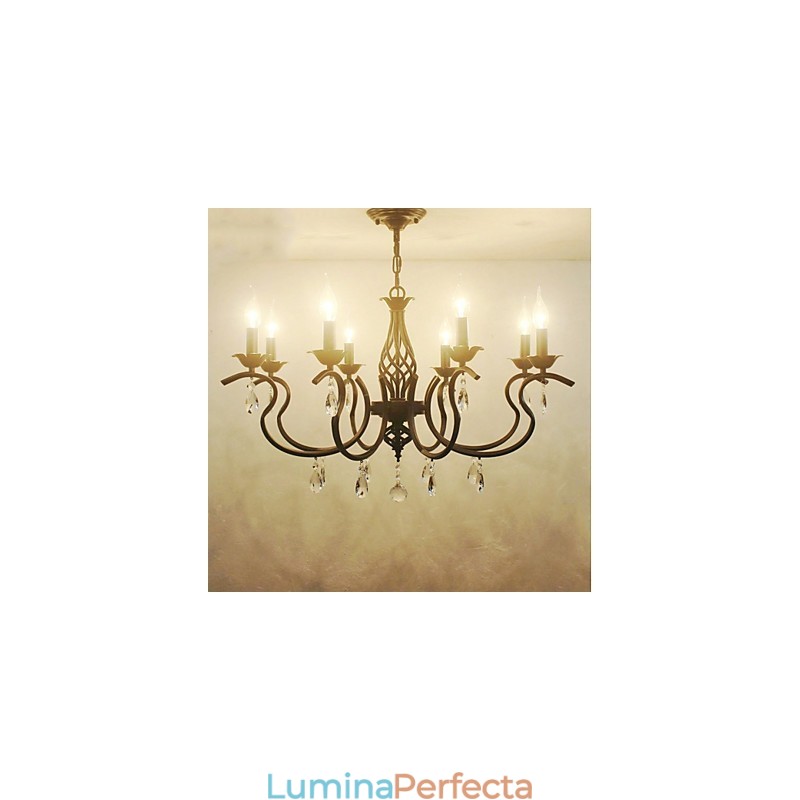 Candelabru de cristal în stil european Lumini de sufragerie Lumânări creative simple Lămpi și felinare Iluminare noutate