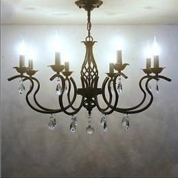 Candelabru de cristal în stil european Lumini de sufragerie Lumânări creative simple Lămpi și felinare Iluminare noutate