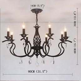 Candelabru de cristal în stil european Lumini de sufragerie Lumânări creative simple Lămpi și felinare Iluminare noutate