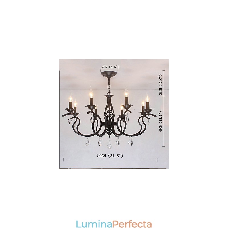 Candelabru de cristal în stil european Lumini de sufragerie Lumânări creative simple Lămpi și felinare Iluminare noutate