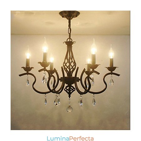 Candelabru de cristal în stil european, lumini de sufragerie, lumânări creative simple, lămpi și felinare, noutate iluminare Candelabru de cristal în stil european, lumini de sufragerie, lumânări creative simple, lămpi și felinare, noutate iluminare