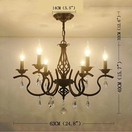Candelabru de cristal în stil european, lumini de sufragerie, lumânări creative simple, lămpi și felinare, noutate iluminare