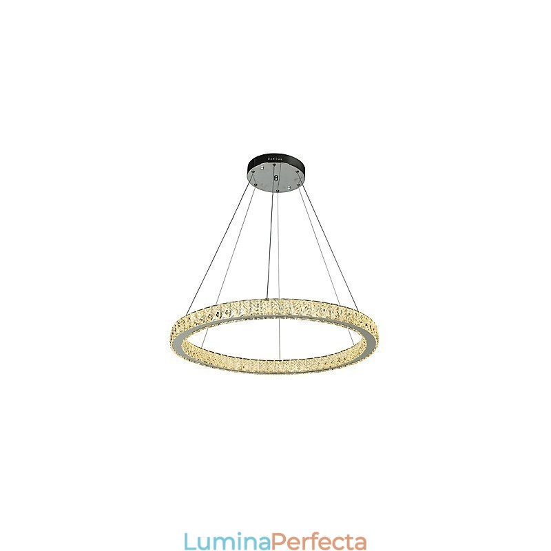 Plafoniera cu inel reglabil Lampă suspendată Candelabru modern Iluminat Lampă de interior cu telecomandă