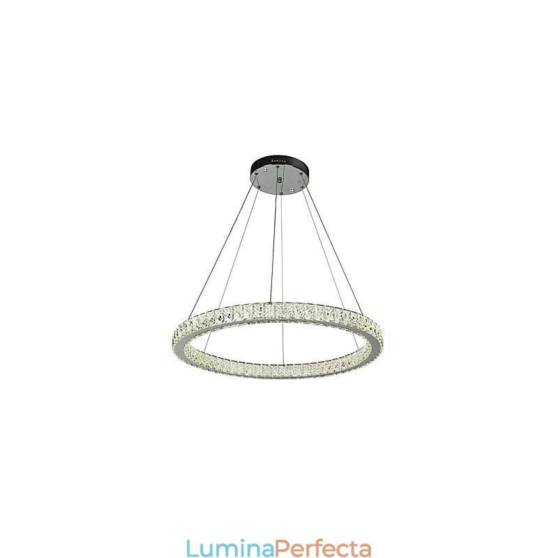 Plafoniera cu inel reglabil Lampă suspendată Candelabru modern Iluminat Lampă de interior cu telecomandă